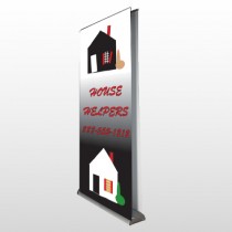 Househelper 245 Retractable Banner Stand