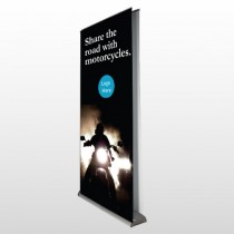 Motorcycle 106 Retractable Banner Stand