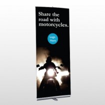 Motorcycle 106 Retractable Banner Stand