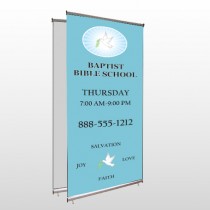 Bible Dove 162 Center Pole Banner Stand 