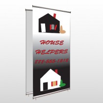 Househelper 245 Center Pole Banner Stand