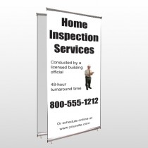 Home Inspection 360 Center Pole Banner Stand