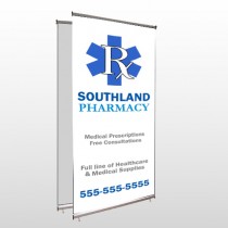 Pharmacy 103 Center Pole Banner Stand