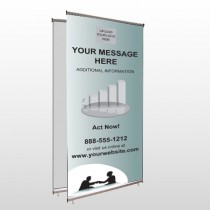 Bank 174 Center Pole Banner Stand