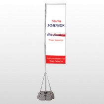 City Council 133 Exterior Flag Banner Stand