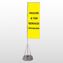 Hauling 127 Exterior Flag Banner Stand