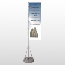 Industry 168 Exterior Flag Banner Stand