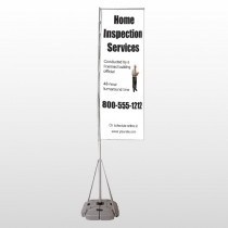Home Inspection 360 Exterior Flag Banner Stand