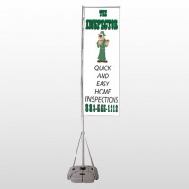 Home Inspection 361 Exterior Flag Banner Stand