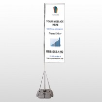 Mortgage 177 Exterior Flag Banner Stand