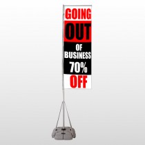 Small Business 53 Exterior Flag Banner Stand 