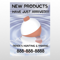 Fishing Bobber 410 Custom Sign