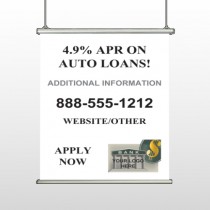 Auto Loan 155 Hanging Banner