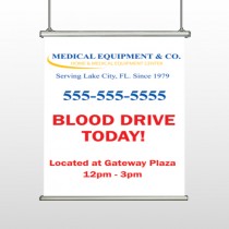 Blood Drive 97 Hanging Banner