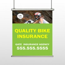 Bike Insurance 110 Hanging Banner