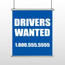 Drivers Wanted 314 Hanging Banner