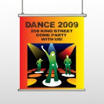 Dance Disco 518 Hanging Banner
