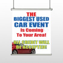 Fireworks Car 111 Hanging Banner