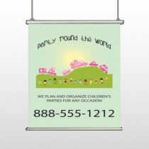 World Party Plan 520 Hanging Banner