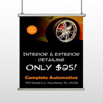 Detailing Services 115 Hanging Banner