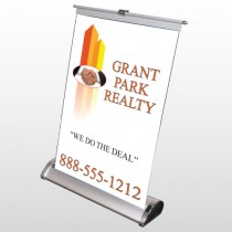 Real Handshake 365 Retractable Counter Top Stand