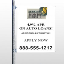 Auto Loan 173 Pole Banner