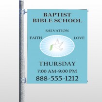 Bible Dove 162 Pole Banner 