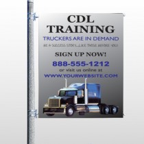 CDL Training 155 Pole Banner