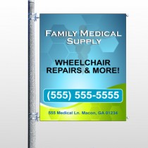 Family Medical 138 Pole Banner