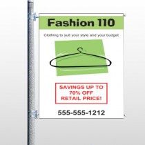Fashion Hanger 526 Pole Banner