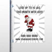 Health Santa 402 Pole Banner