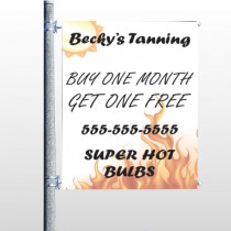 Tanning 298 Pole Banner