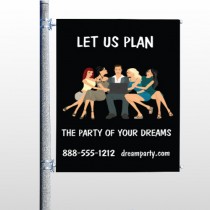 Party Planning 519 Pole Banner