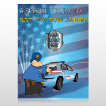 Police Thanks 429 Custom Sign