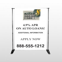 Auto Loan 173 Pocket Banner Stand