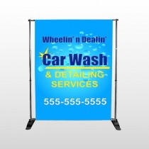 Blue Bubbles 113 Pocket Banner Stand