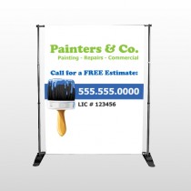 Blue Paint Brush 305 Pocket Banner Stand