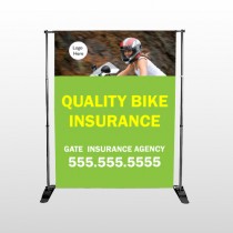 Bike Insurance 110 Pocket Banner Stand
