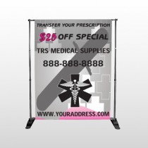 Caduceus Med 503  Pocket Banner Stand