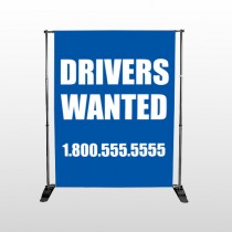 Drivers Wanted 314 Pocket Banner Stand