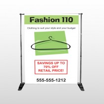 Fashion Hanger 526 Pocket Banner Stand
