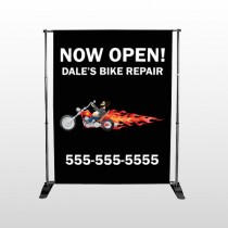 Harley Flames 323 Pocket Banner Stand