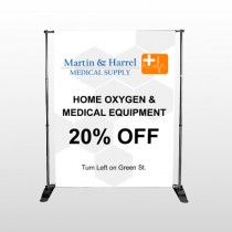 Home Oxygen 139 Pocket Banner Stand