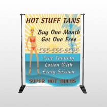 Hot Beach Tan 299 Pocket Banner Stand