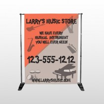 Larry Music Store 372 Pocket Banner Stand