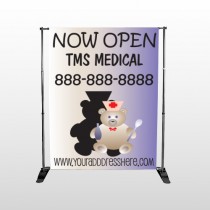 Nurse Bear 504 Pocket Banner Stand
