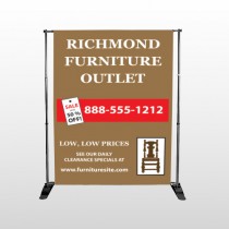 Outlet Chair 527 Pocket Banner Stand