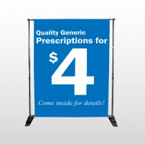 Pharmacy 102 Pocket Banner Stand