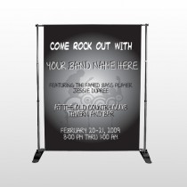 Silhouette Band 366 Pocket Banner Stand