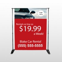Car Rental 112 Pocket Banner Stand